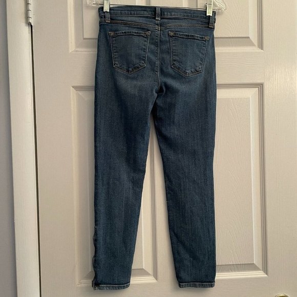 J Brand Capri Zip Skinny Leg Denim Tone Jeans Women's 25 - Picture 3 of 9